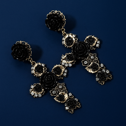 Baroque-era Flower Earrings - Somer and Autumn